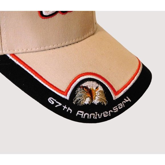 Myrtle Beach Bike Week 2007 Eagle Ball Cap 67th Anniversary Beige Adj Strap - Picture 6 of 10